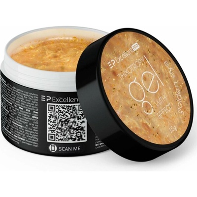 Excellent Pro Tixotropní gel na nehty s effektem golden eye 15g