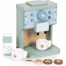 ECOTOYS Drevený kávovar pre deti 8-dielna sada baristu