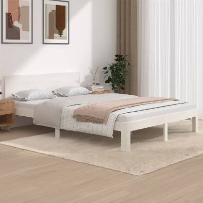 Nábytek XL 810496 Rám postele bílý masivní borovice