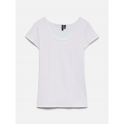 Vero Moda Тениска Vero Moda Women's Soft U-Neck T-Shirt - Bright White