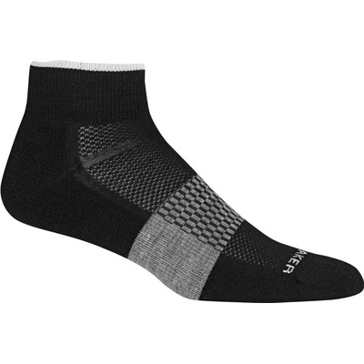 Icebreaker Mens Merino Multisport Light Mini Black/Snow 105132377 pánske ponožky