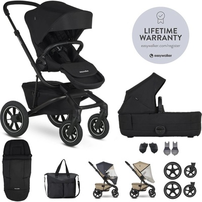 EASYWALKER Set XXL kombinovaný Jimmey Air s příslušenstvím Pepper Black 2023