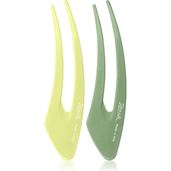 Janeke Hair Clip фиби за коса Green 2x15 см
