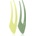 Janeke Hair Clip фиби за коса Green 2x15 см
