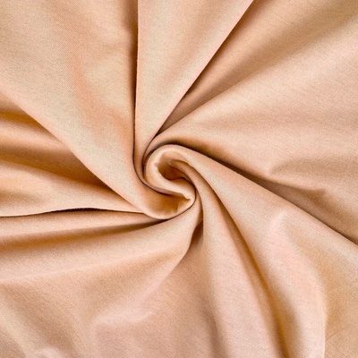 Tričkovina s lycrou Washed 200g - Oranžová meruňková