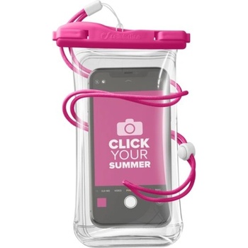 Cellularline Водоустойчив калъф Cellularline - Voyager, IPX8, 8x16.5 cm, розов (VOYAGER20P)