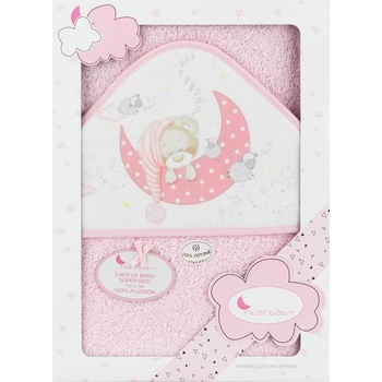 INTERBABY OSUŠKA froté Medvedík spí ružová