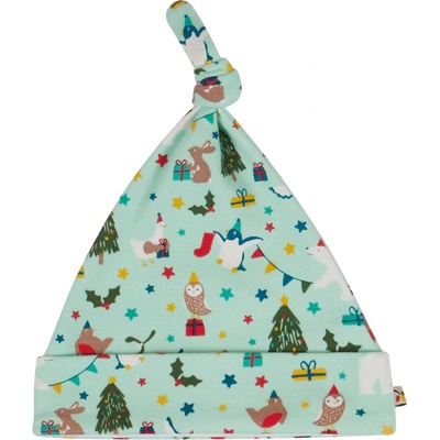 čepička Zvířátka a Vánoce Frugi