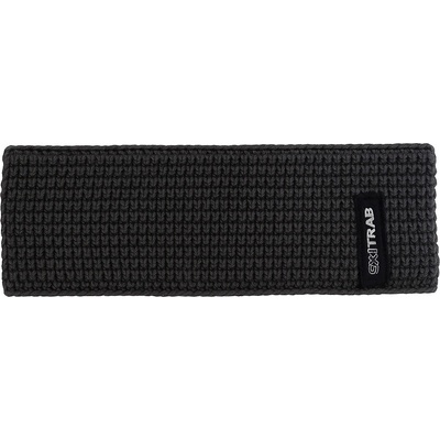 SkiTrab Fascia super maximo 3.0 černá pletená čelenka