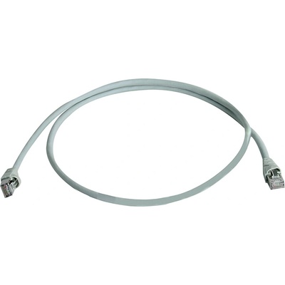 Telegärtner L00001A0090 Patch Cat.6A S/FTP MP8 FS 500 LSZH (ISO/IEC) 1,5m sivý