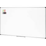 Amazon Basics magnetic whiteboard with aluminum frame, pen holder, 6 magnets, 1 eraser and 2 markers for office and home, wall mounting, dry wipeable, 90cm x 60cm - 1548964572 (1548964572)
