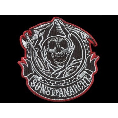 Nášivka SONS OF ANARCHY vyšívaná zažehlovací