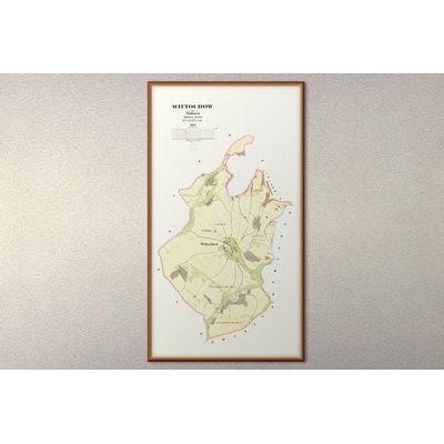 Historická mapa obce/města z období let 1824-1843 Alerion