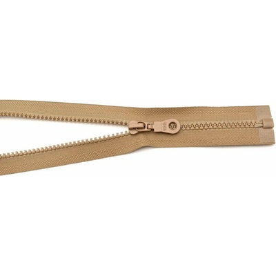 Deliteľný kostený zips - dĺžka (30 - 95 cm) - rôzne farby 85 cm Kávový