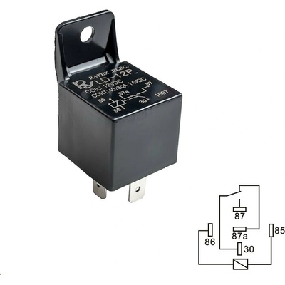 Přepínací relé 12V 30/40A 5 vývodů s úchytem – Hledejceny.cz