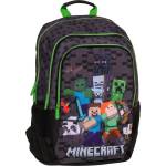Graffiti Ученическа раница Graffiti Minecraft - Green, с несесер (248211)