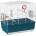 Ferplast - Rekord 3 White - клетка за малки птички с пълно оборудване 49Х30Х48, 5 cm