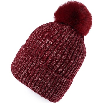 Emi Ross zimní čepice žinylková s lurexem 5 černá