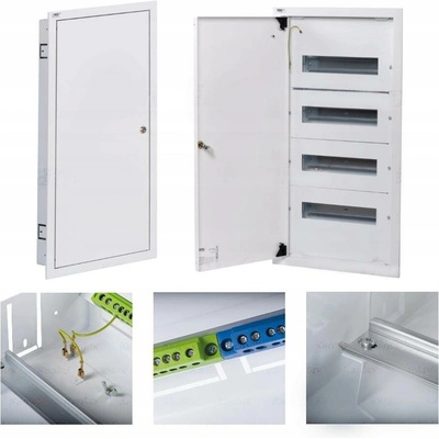 IDEAL KANLUX Rozvodnice pod omítku, kovová, 4x12 KP-DB-I-MF-412 35682