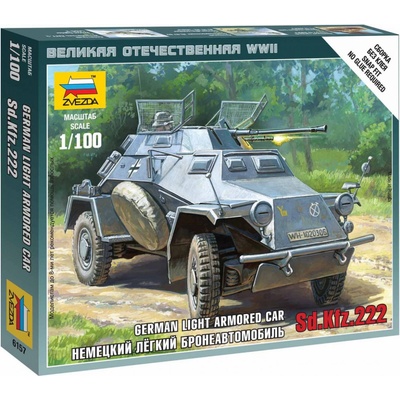 Zvezda Sd.Kfz. 222 Leichte Panzerspäwagen 1:100