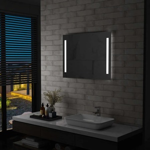 vidaXL LED стенно огледало за баня 80x60 см (144706)