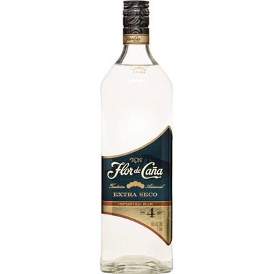 Flor de Caña Extra Seco 40% 4y 1 l (holá láhev)