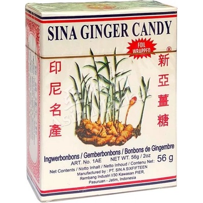 Sina bonbón zázvorový 56 g