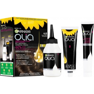 Garnier Olia 4.0 tmavo hnedá farba na vlasy 50 g