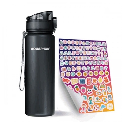 Бутилка Сити филтрираща Черно Aquaphor 500мл