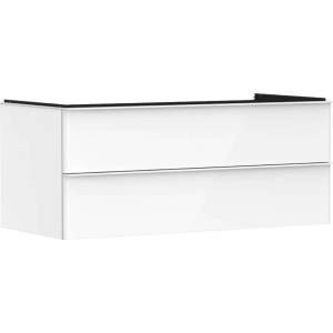 Hansgrohe Xelu Q - Шкафче за умивалник, 50x118x55 см, 2 чекмеджета, лъскаво бяло/матово бяло 54082700 (54082700)