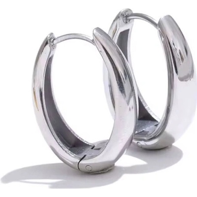 Victoria Filippi Stainless Steel Kruhové náušnice Carla - chirurgická ocel E-1534-YH5160A /42 Stříbrná