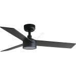 Faro Barcelona FARO 34296WT1S-LED Вентилатор RUDDER S с димер, 18W/230V, CCT, диам. 106 cm, кафяв/черен, WT + дистанционно управление (FA34296WT1S)