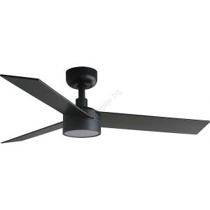 Faro Barcelona FARO 34296WT1S-LED Вентилатор RUDDER S с димер, 18W/230V, CCT, диам. 106 cm, кафяв/черен, WT + дистанционно управление (FA34296WT1S)
