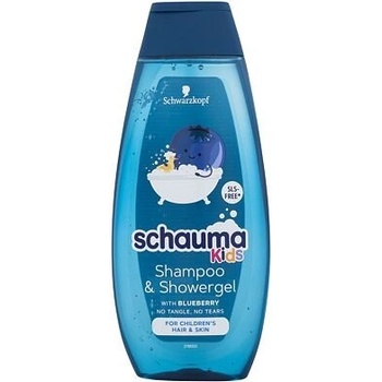 Schauma šampón a sprchovací gél Kids s extraktom z čučoriedky 400 ml
