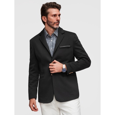 Ombre Clothing Мъжко плетено сако кройка SLIM FIT - черно V5 M170 Ombre Clothing Ombre Clothing | Cheren | МЪЖЕ | S