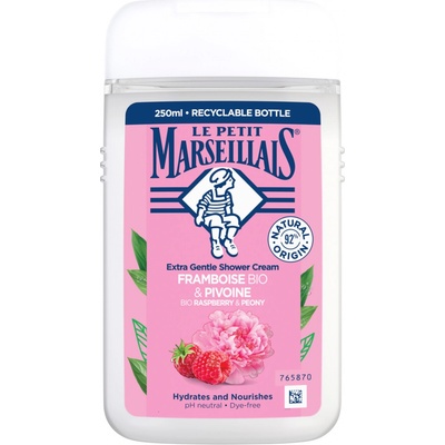 Le Petit Marseillais Raspberry&Peony krémový sprchový gél 250 ml