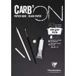 Clairefontaine Carbon Glued Pad Скицник 20 A3 120 g (975040C)