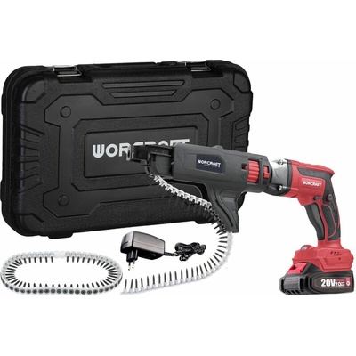 Skrutkovač Worcraft CDIS-S20LiBM ShareSYS, na sadrokartón, 20V, Li-ion, bezuhlíkový, SET v kufríku