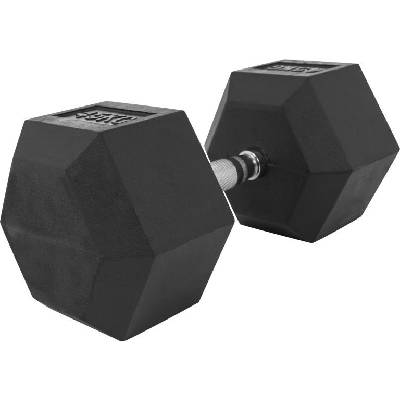Gorilla Sports Šesťhranná pogumovaná činka 45 kg