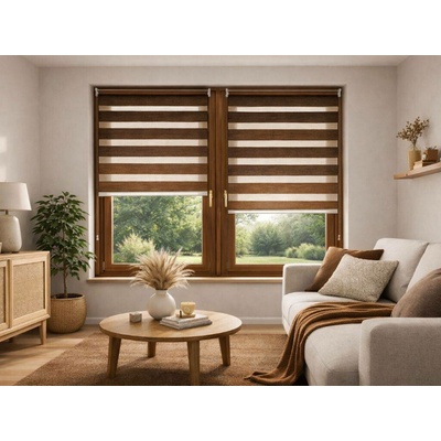 Zebra-shop Den a noc Mini Premium Hnědý melír BH 15 150 x 67 cm Hnědá