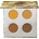 BH Cosmetics BH DOJA CAT 4 Color Mini Shadow Quad ELEMENTS Gold Сенки палитра 4, 7gr