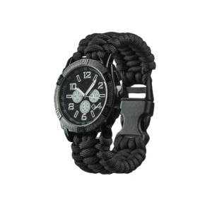 Mil-Tec Army Paracord часовник, черен (15774002) Часовници