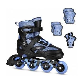 NILS Extreme Na0189 led set inline skates protectors moonbeam blue size m(35-38) nils extreme