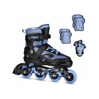 NILS Extreme Na0189 led set inline skates protectors moonbeam blue size m(35-38) nils extreme