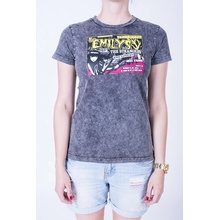 EMILY Night of rock basic crew neck S/S tee grey