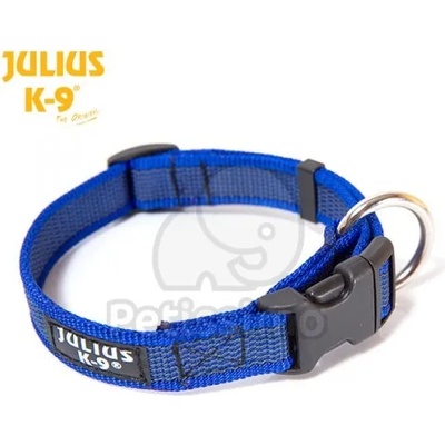 Julius-K9 Color & Gray гумиран син нашийник 39-65 см / 25 мм