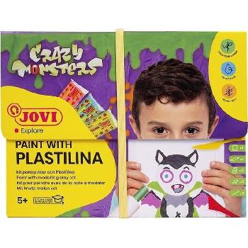 JOVI Paint With Plastilina Пластилин за деца Crazy Monsters 8 x 50 g (263CM)