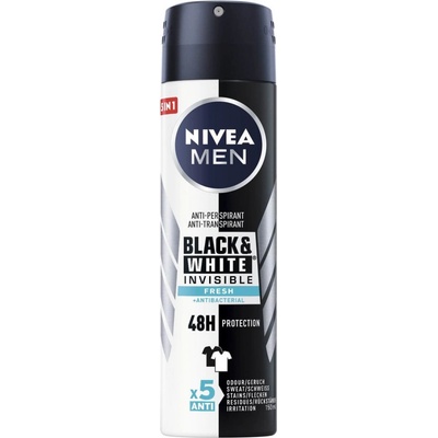 Nivea Men Invisible For Black & White Fresh deospray 150 ml