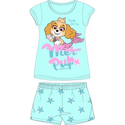 Paw Patrol Tlapková patrola Licence Dívčí pyžamo Paw Patrol W mentolová Zelinkavá