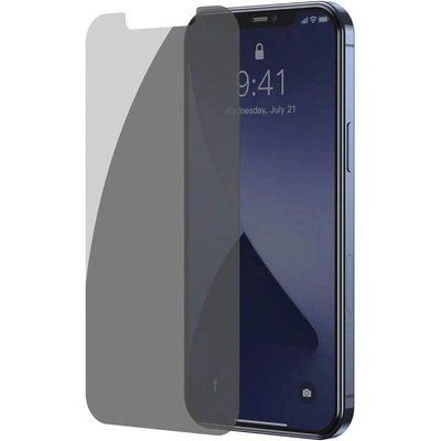 Baseus Full Screen Anti-Peeping Privacy Tempered Glass (SGAPIPH54N-LK02) - стъклено защитно покритие с определен ъгъл на виждане за целия дисплей на iPhone 12 mini (2 броя)